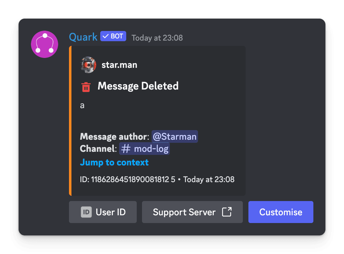 Log Deleted Messages